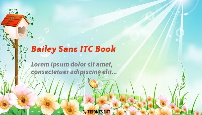 Bailey Sans ITC Book example